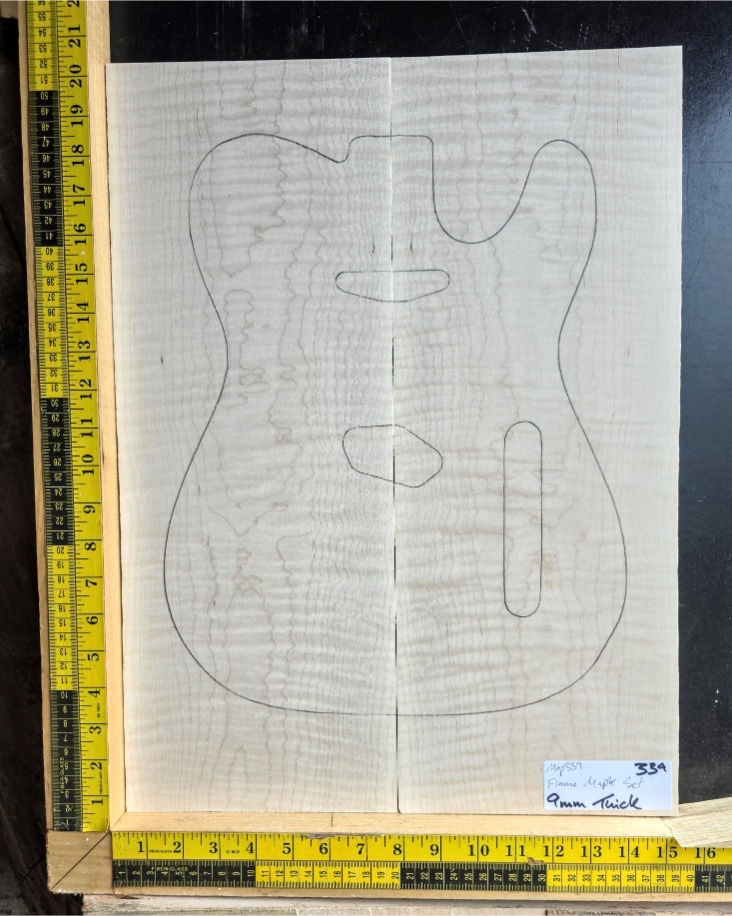 Flame Maple Guitar Top Set 339 | Luthierwood & Artisan Supplies