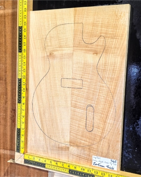Flame Maple Carve Top Set