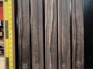 Macassar Ebony Guitar Fingerboard Blanks