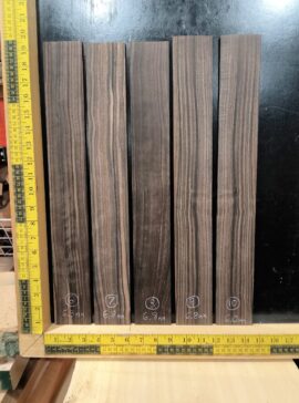 Macassar Ebony Guitar Fingerboard Blanks