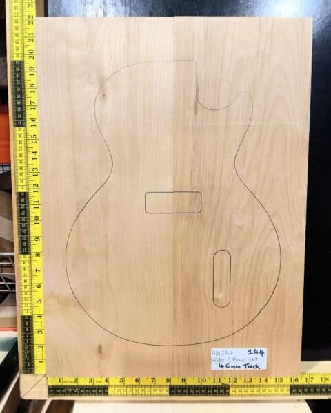 American Red Alder Electric Guitar Two Piece Body Blank