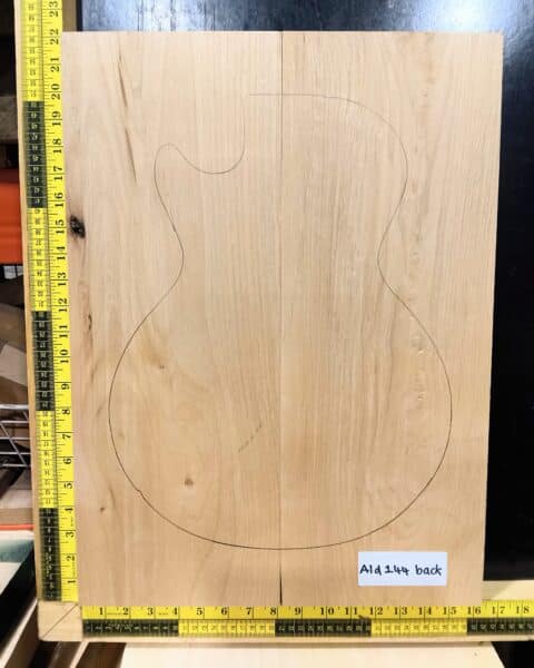 American Red Alder Electric Guitar Two Piece Body Blank