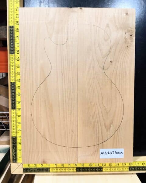 American Red Alder Electric Guitar Two Piece Body Blank