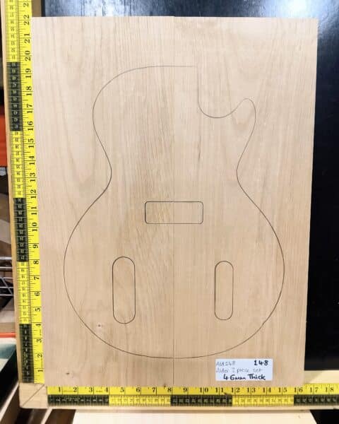 American Red Alder Electric Guitar Two Piece Body Blank