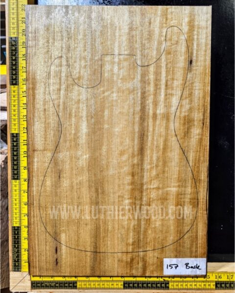 White Limba / Korina Two Piece Body Blank