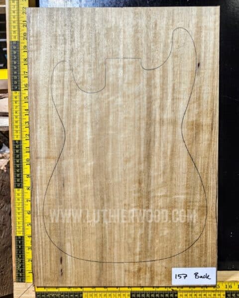 White Limba / Korina Two Piece Body Blank