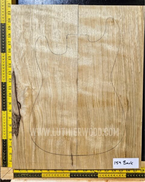 White Limba / Korina Two Piece Body Blank