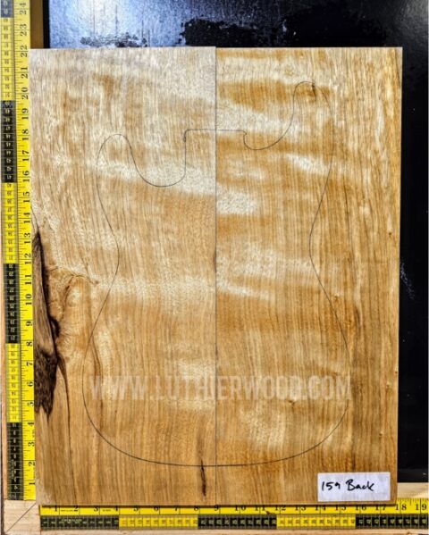 White Limba / Korina Two Piece Body Blank