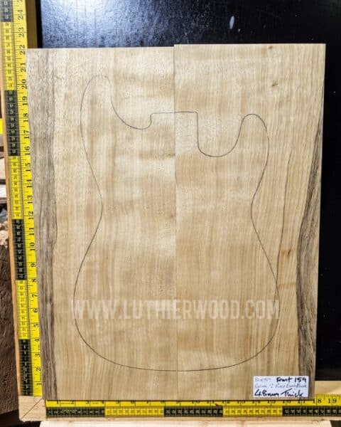 White Limba / Korina Two Piece Body Blank