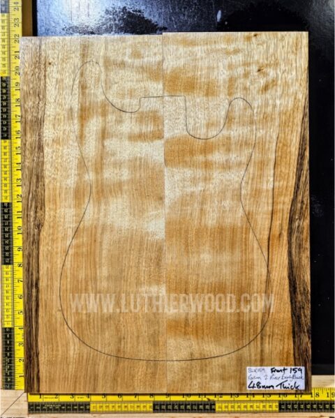 White Limba / Korina Two Piece Body Blank