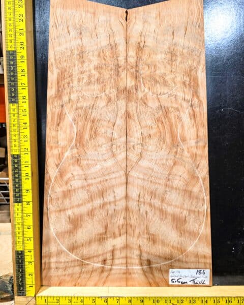 Ancient Quilted Redwood Bookmatched Guitar Top Set