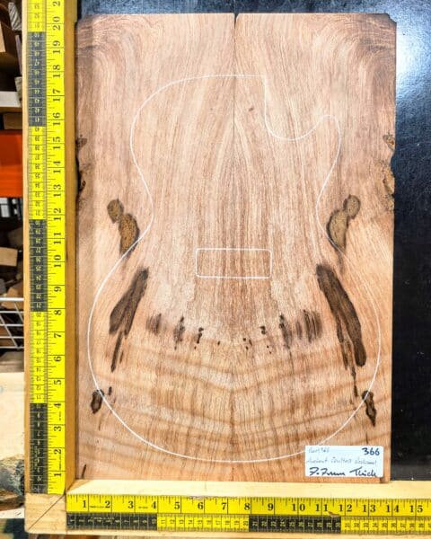 Ancient Quilted Redwood Bookmatched Guitar Top Set
