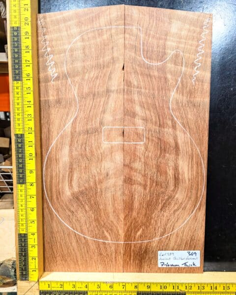 Ancient Quilted Redwood Bookmatched Guitar Top Set
