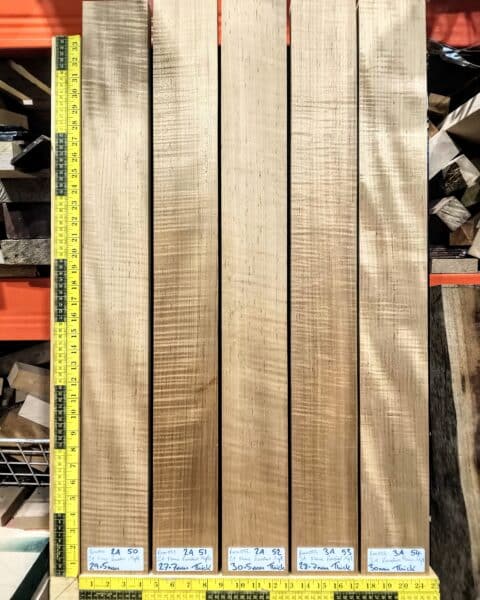 Roasted Flame Maple Guitar & Bass Making Neck Blank