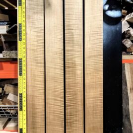 3A Roasted Flame Maple Guitar & Bass Making Neck Blank