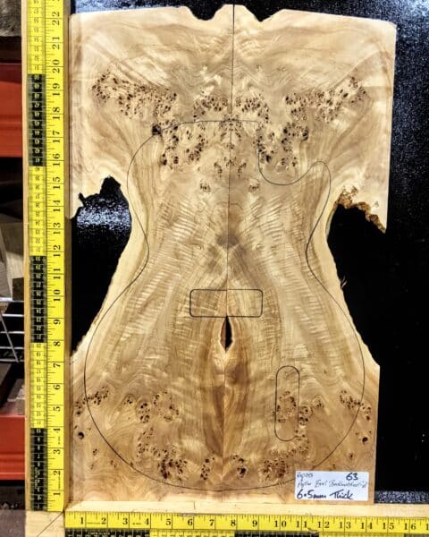 Poplar Burl Bookmatched Top Set