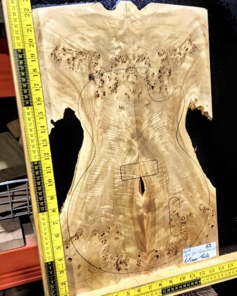 Poplar Burl Bookmatched Top Set