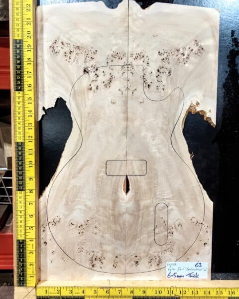 Poplar Burl Bookmatched Top Set