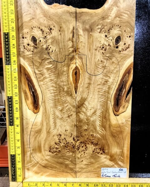 Poplar Burl Bookmatched Top Set