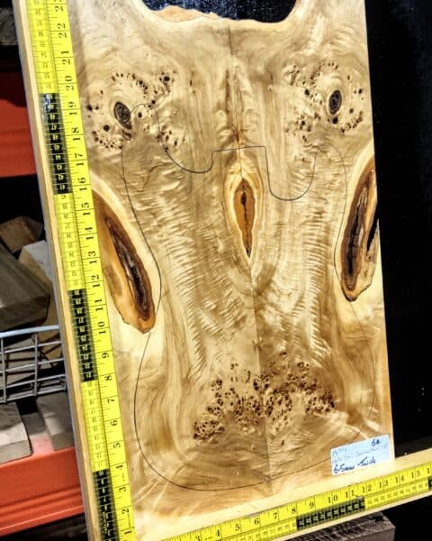 Poplar Burl Bookmatched Top Set
