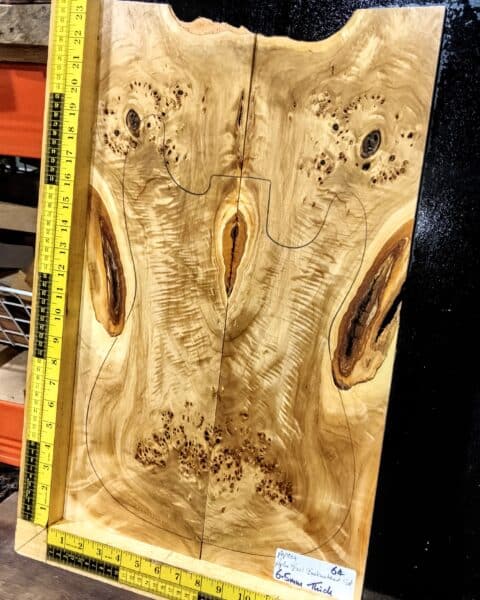 Poplar Burl Bookmatched Top Set