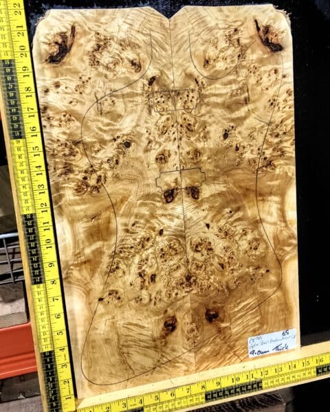 Poplar Burl Bookmatched Top Set