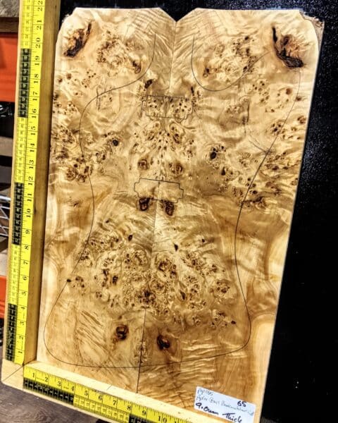 Poplar Burl Bookmatched Top Set