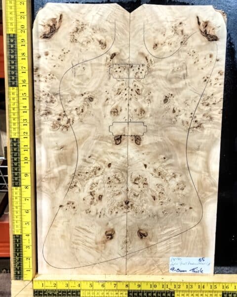 Poplar Burl Bookmatched Top Set