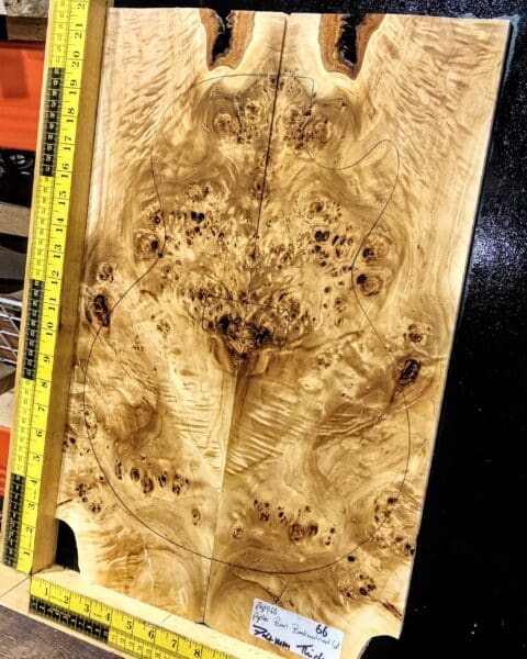 Poplar Burl Bookmatched Top Set