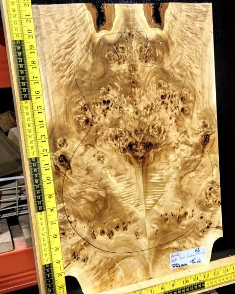 Poplar Burl Bookmatched Top Set