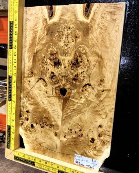 Poplar Burl Bookmatched Top Set