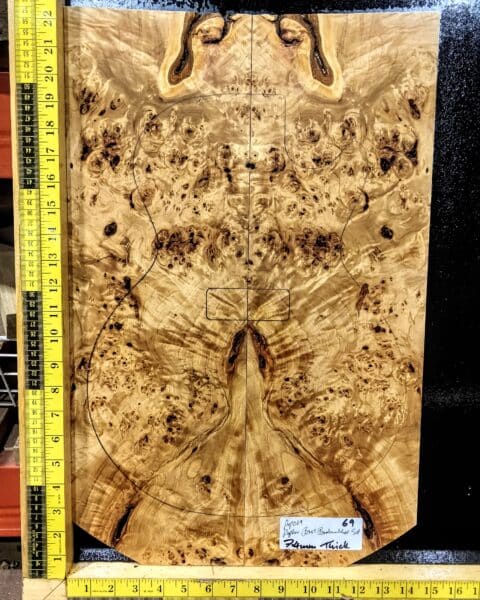 Poplar Burl Bookmatched Top Set