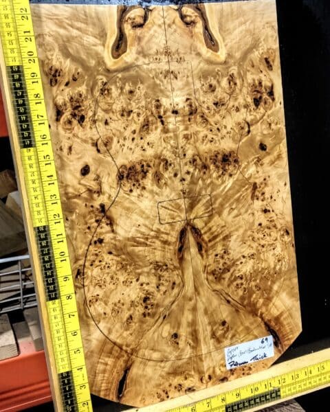 Poplar Burl Bookmatched Top Set