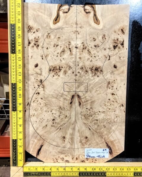 Poplar Burl Bookmatched Top Set