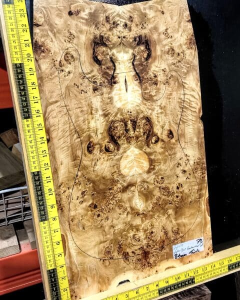 5A Poplar Burl Bookmatched Top Set