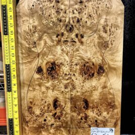 5A Poplar Burl Bookmatched Top Set