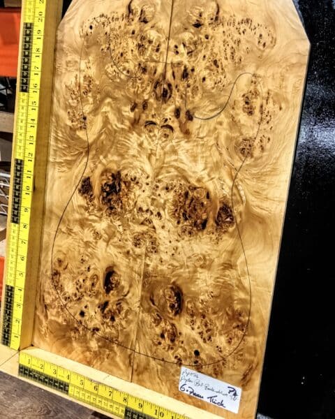 5A Poplar Burl Bookmatched Top Set