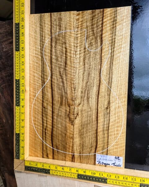 Ripple Black Limba / Korina Bookmatched Top Set