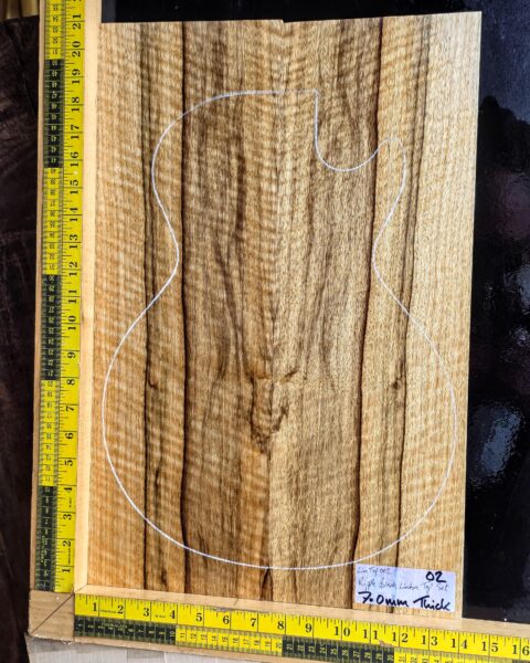 Ripple Black Limba / Korina Bookmatched Top Set