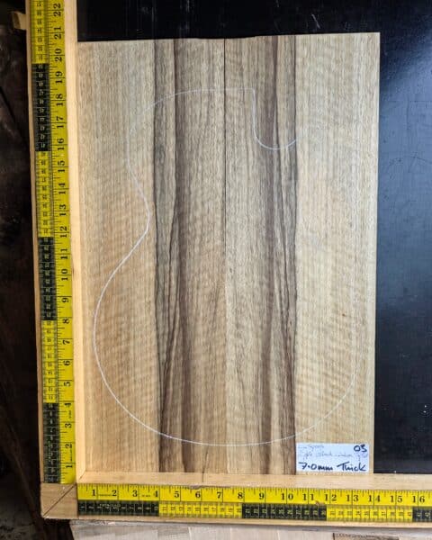 Ripple Black Limba / Korina Bookmatched Top Set