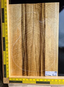 Ripple Black Limba / Korina Bookmatched Top Set