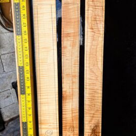 Flame Maple Guitar Fingerboard Blank