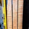 Quilted Flame Maple Guitar Fingerboard Blank