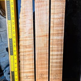 Quilted Flame Maple Guitar Fingerboard Blank