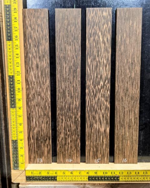 Black Palm Fingerboard Blank