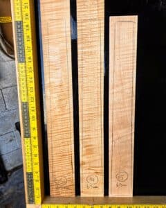 Flame Maple Guitar Fingerboard Blank