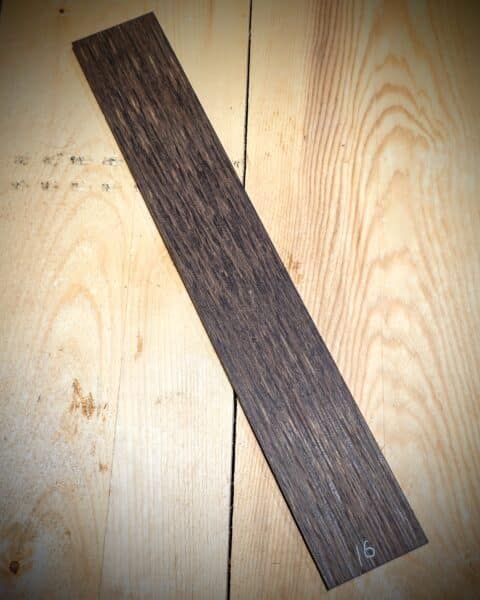 Black Palm Fingerboard Blank