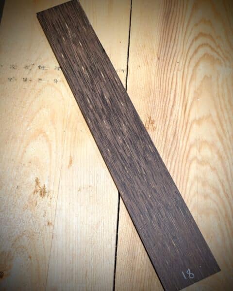 Black Palm Fingerboard Blank