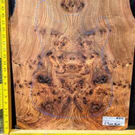 English Elm Burl Guitar & Bass Bookmatched Top Set