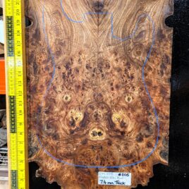 English Elm Burl Guitar & Bass Bookmatched Top Set